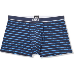 BOSS Men’s Bold Logo Patterned Trunk(Pitstop Blue)