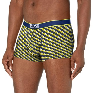 BOSS Men’s Bold Logo Patterned Trunk(Yellow Diamonds)