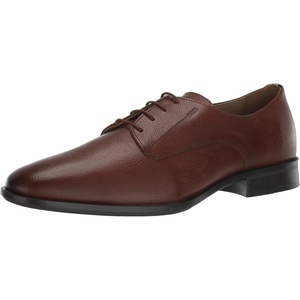 BOSS Men’s Colby Grain Leather Derby Shoe(Medium Oak)