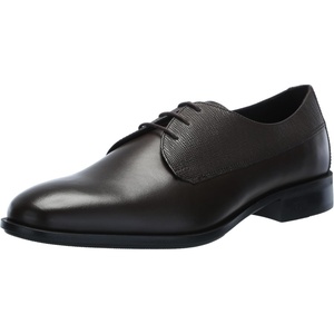 BOSS Men’s Colby Mixed Leather Lace Up Derby Dress Shoe(Brown Wood)