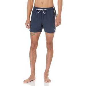 BOSS Men’s Iconic Stripe Swim Trunks(Royal Sky Captain Blue)