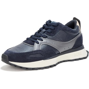 BOSS Men’s Jonah Suede Detail Lace Up Sneakers(Navy/Charcoal)