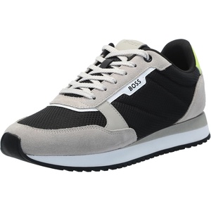BOSS Men’s Kai Retro Low Profile Sneakers(Black/Oat)