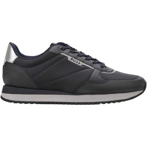 BOSS Men’s Kai Retro Low Profile Sneakers(Dark Blue)
