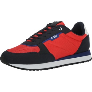 BOSS Men’s Kai Retro Low Profile Sneakers(Electric Red/Navy)