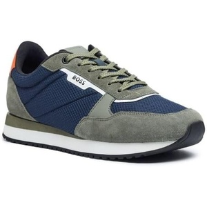 BOSS Men’s Kai Retro Low Profile Sneakers(Open Blue)