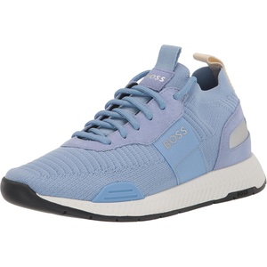 BOSS Men’s Mesh Mix Running Sneakers(Danube Blue)