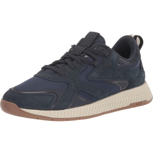 BOSS Men’s Mesh Mix Running Sneakers(Dark Indigo)