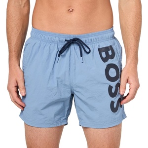 BOSS Mens Octopus Swim Trunk(Light Blue Berry)