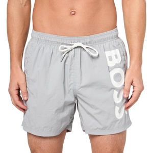 BOSS Mens Octopus Swim Trunk(Moonrock Grey)