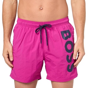 BOSS Mens Octopus Swim Trunk(Pink Malaya)