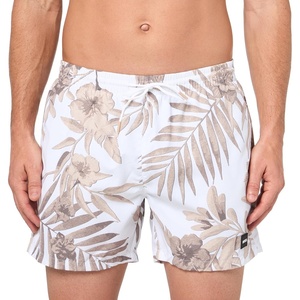 BOSS Men’s Piranha Swim Trunks(Beige Flowers)