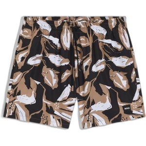 BOSS Men’s Reev Tropical Print Swim Trunks 4.75″(Light/Pastel Blue 458)