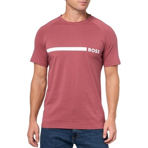 BOSS Men’s Repeat Logo Cotton T-Shirt(Red Potato)