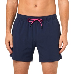 BOSS Men’s Small Logo Smooth Swim Trunk(Blue Marine)