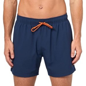 BOSS Men’s Small Logo Smooth Swim Trunk(Premium Navy)