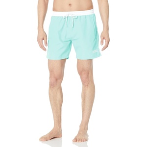 BOSS Men’s Standard Medium Length Solid Swim Trunk(Biscay Green)