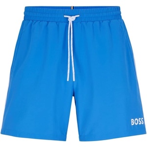 BOSS Men’s Standard Medium Length Solid Swim Trunk(Cobalt)