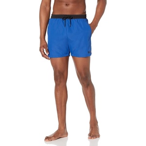 BOSS Men’s Standard Medium Length Solid Swim Trunk(True Blue)