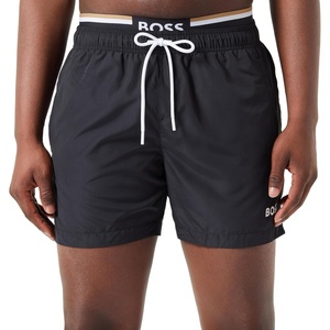 BOSS Men’s Starfish 6″ Swim Trunks(Black 1)