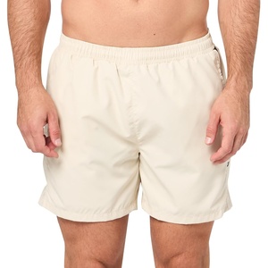 BOSS Men’s Vertical Logo Swim Trunk(Oat Cream)