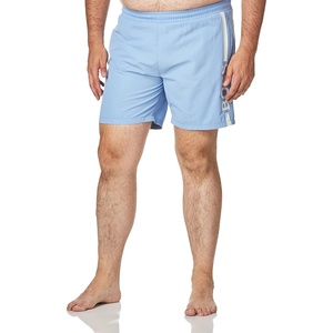 BOSS Men’s Vertical Logo Swim Trunks(Bel Air Blue)