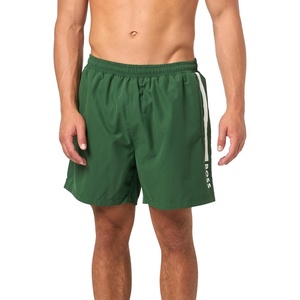 BOSS Men’s Vertical Logo Swim Trunks(Gander Green)