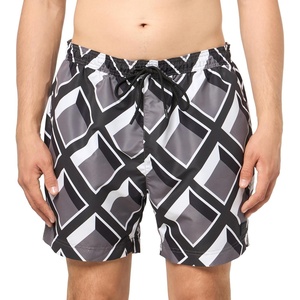 BOSS Men’s Vibe Swim Trunks 5″(Lava Smoke Lines)
