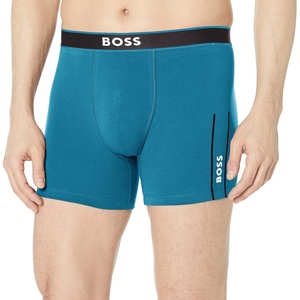 BOSS mens Boxer Brief 24 Logo(Cerulean Blue)