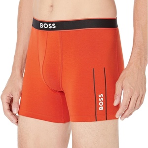 BOSS mens Boxer Brief 24 Logo(Orange Burn)