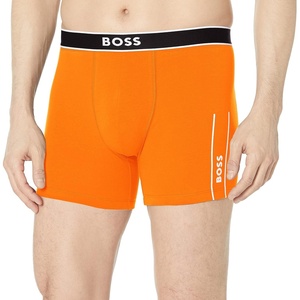 BOSS mens Boxer Brief 24 Logo(Tangerine)