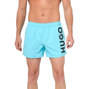 Hugo Men’s Vertical Logo Swim Trunks(Neon Ocean)