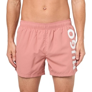 Hugo Men’s Vertical Logo Swim Trunks(Old Rose)