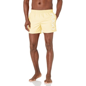 Hugo Men’s Vertical Logo Swim Trunks(Pale Yellow)