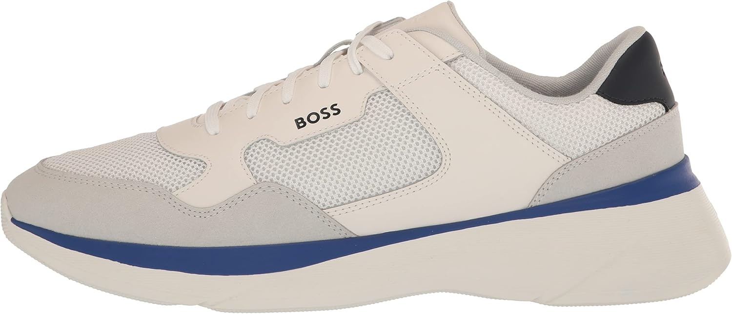 image:imageBOSS Mens Fly Mesh Lace Up SneakersUltra White
