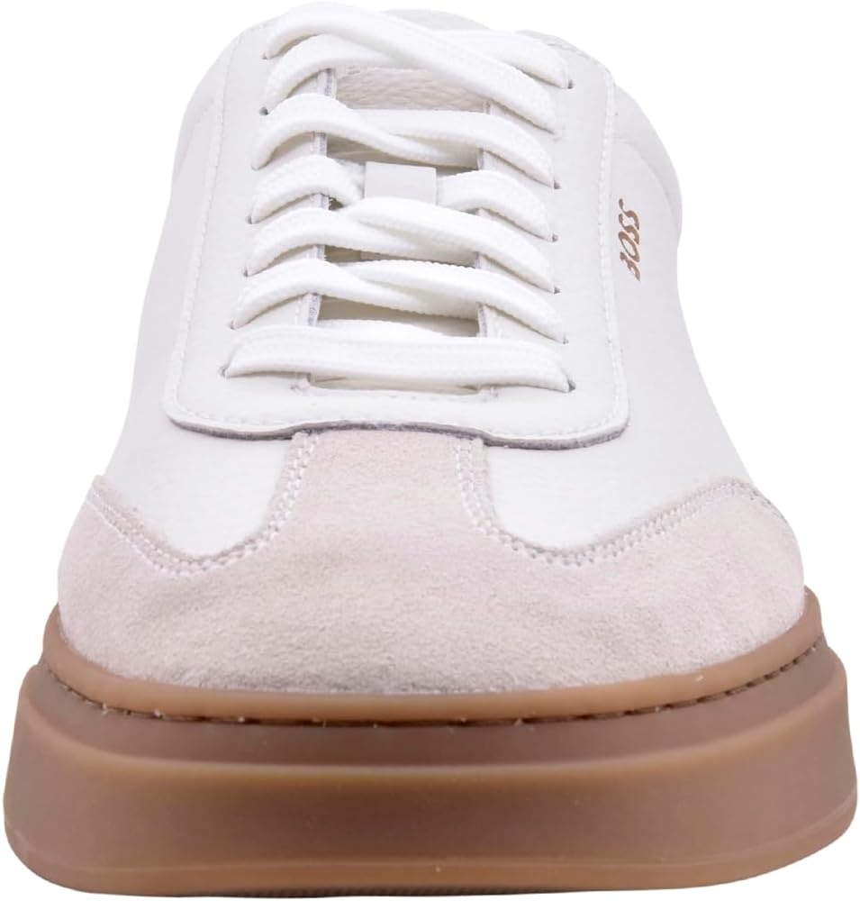 image:imageBOSS Mens Kieran Smooth Leather Tennis SneakerIced Out