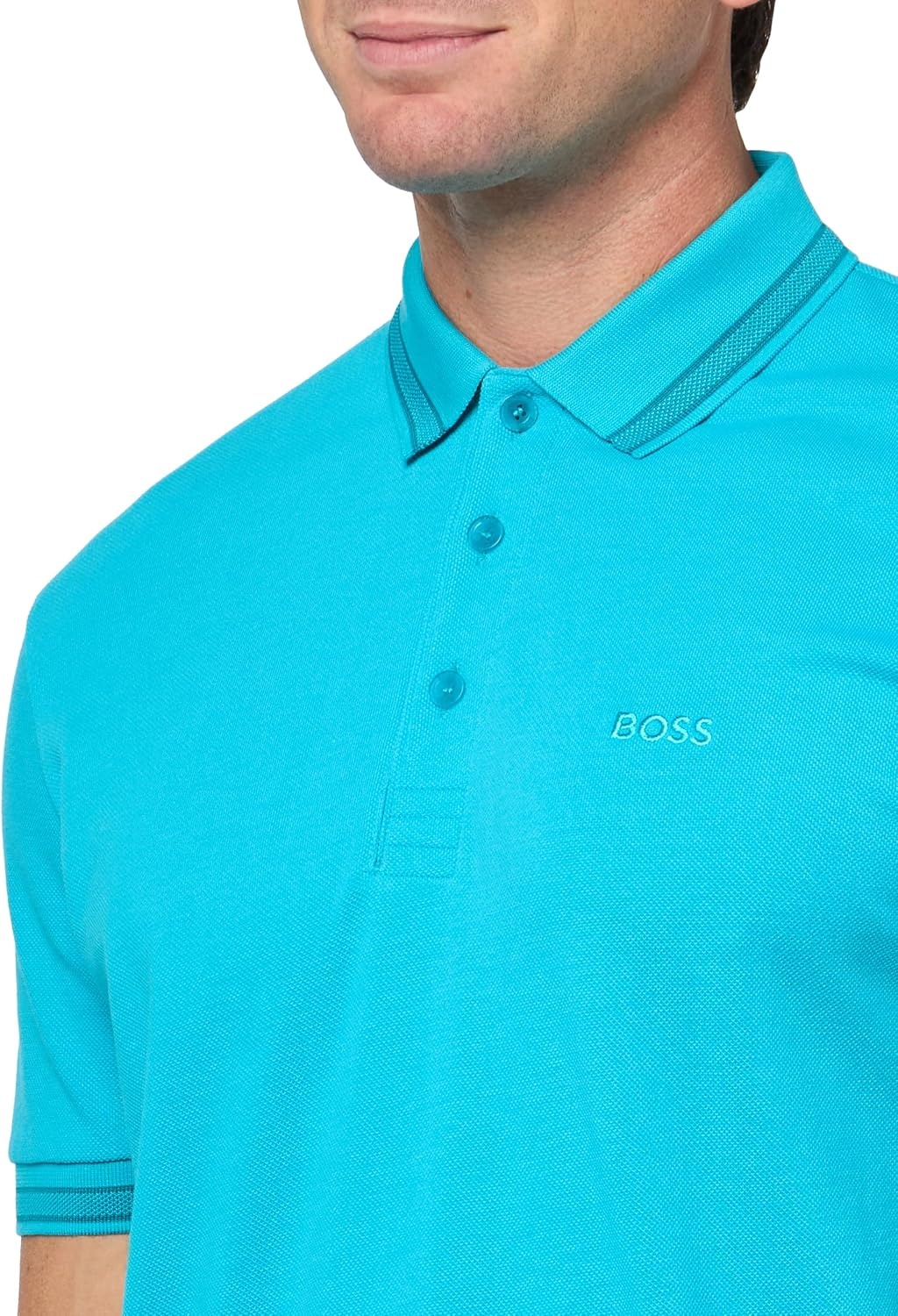 image:imageBOSS Mens Paddy Short Sleeve Polo ShirtBluebird