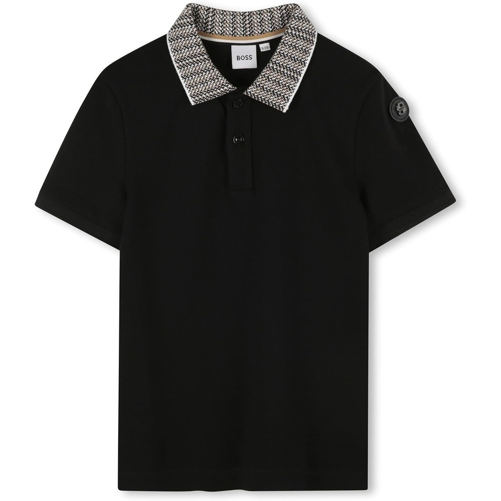 image:imageBOSS Boys Boys Short Sleeve Polo Kids Short Sleeve Cotton Classic Fit PoloBlack