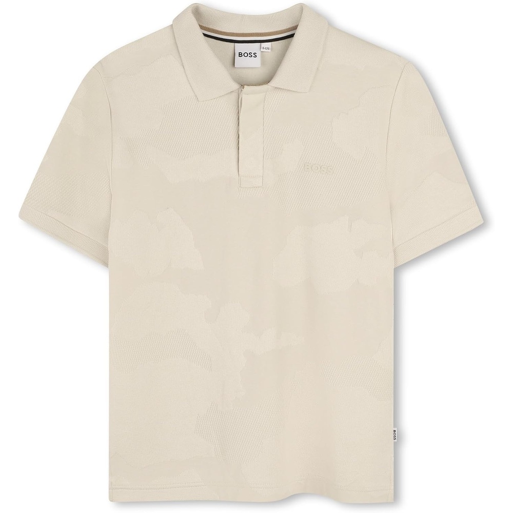 image:imageBOSS Boys Boys Short Sleeve Polo Kids Short Sleeve Cotton Classic Fit PoloOffwhite