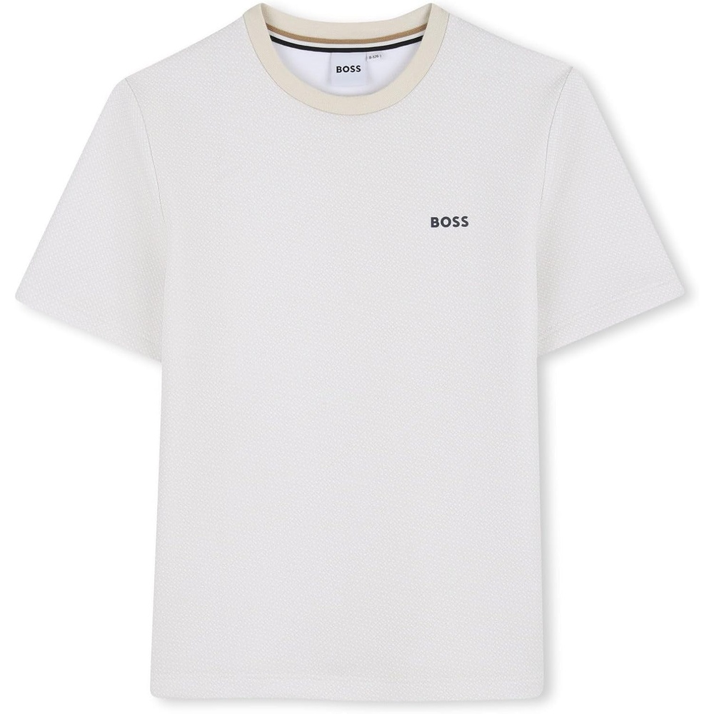 image:imageBOSS Boys Boys Short Sleeves TeeShirt Kids Cotton Graphic Short Sleeve T ShirtSand