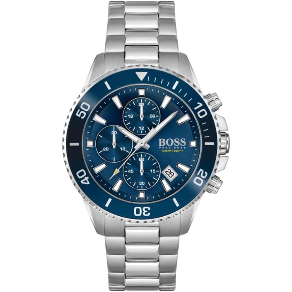 image:imageBOSS Center Court Mens Chronograph Stainless Steel Watch  Water ResistantAdmiral Blue