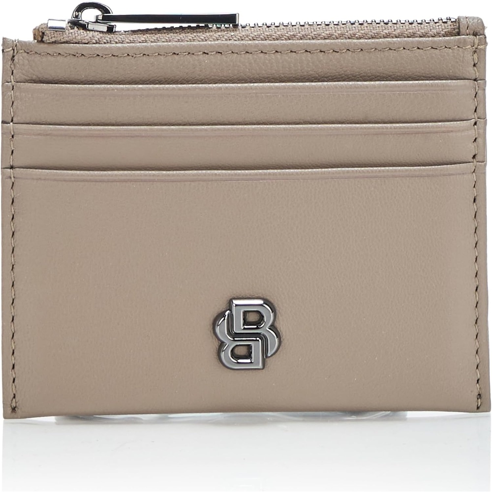 image:imageBOSS Icon Logo Zip Card Case cream PCE