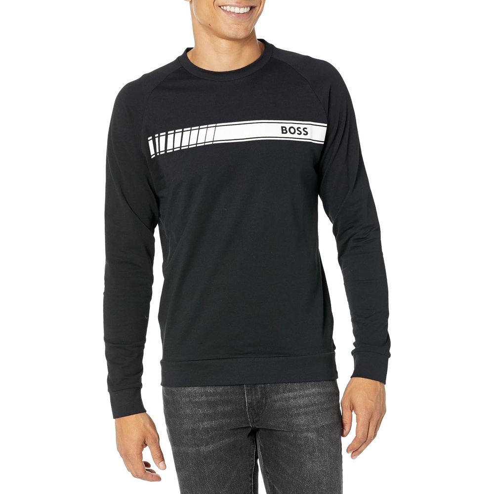 image:imageBOSS Mens Authentic SweatshirtBlack Grease