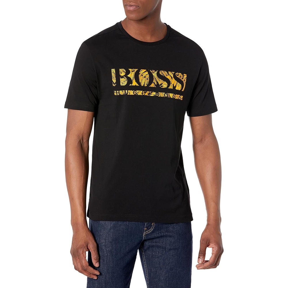 image:imageBOSS Mens Big Logo Jersey Cotton TShirtBlack