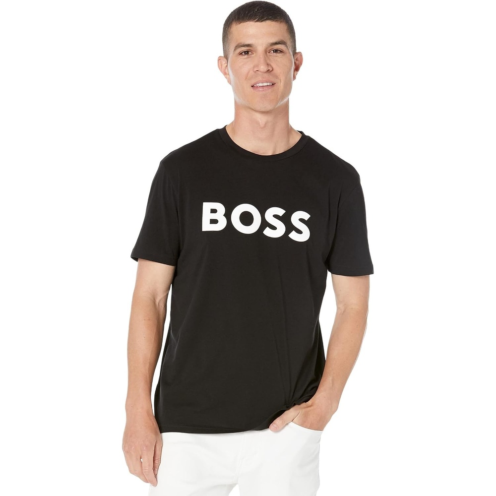 image:imageBOSS Mens Bold Logo ShortSleeve Jersey TShirtNoir