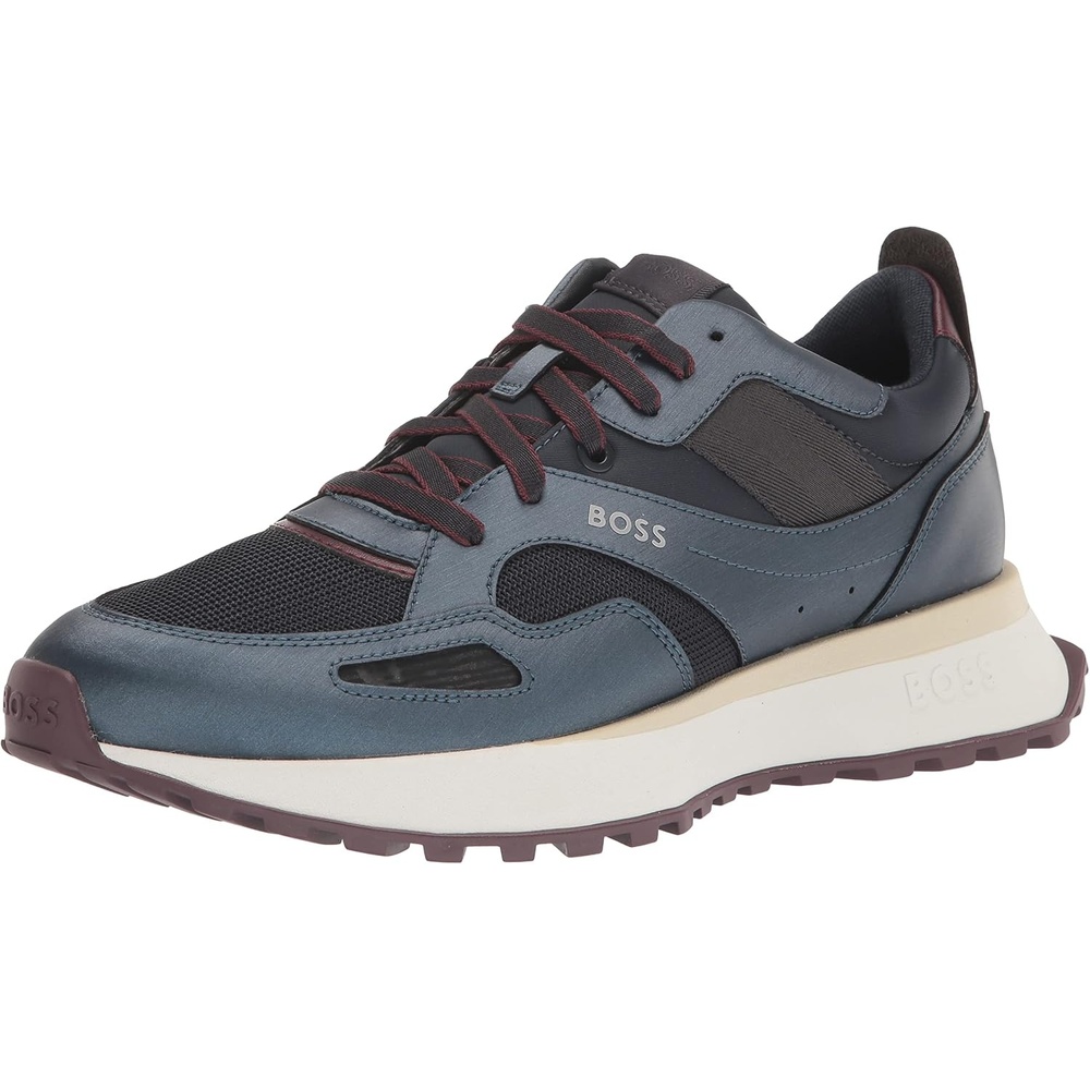 image:imageBOSS Mens Colorblock Lace Up SneakersShiny BlueNavy
