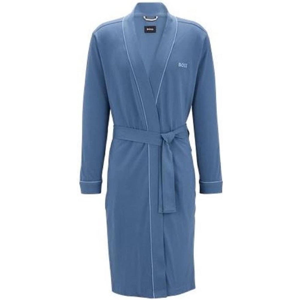image:imageBOSS Mens Cotton Kimono RobeBlue Sea