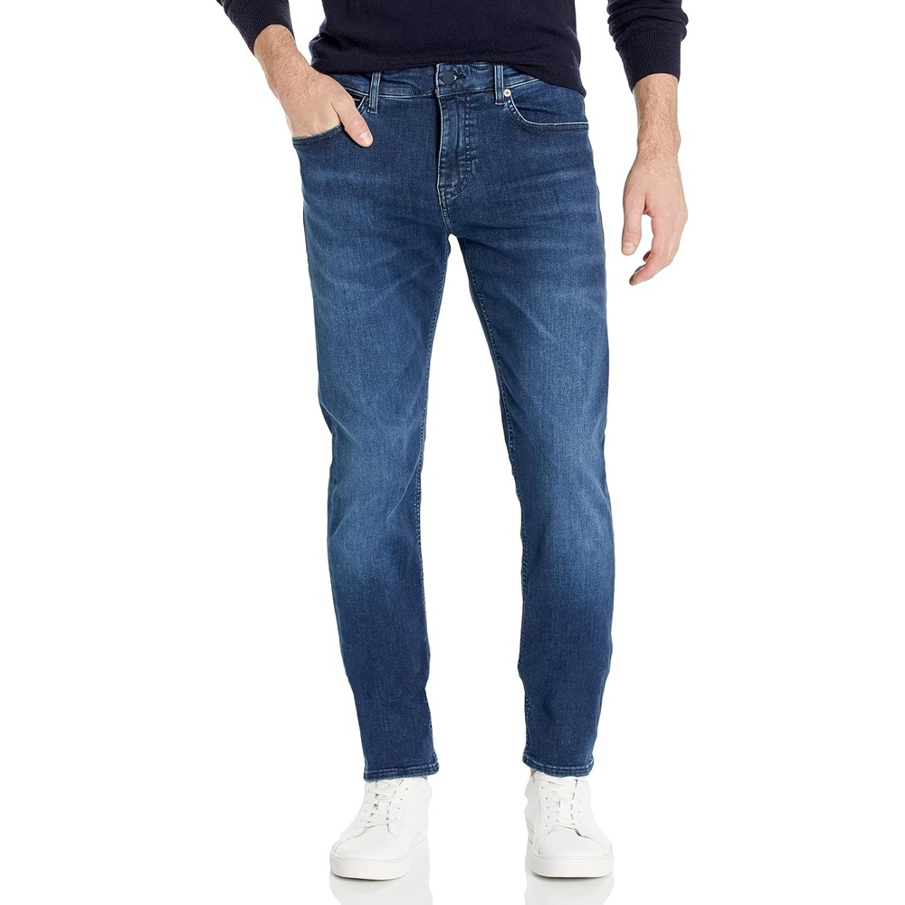 image:imageBOSS Mens Delaware Slim Fit Stretch JeansBrushed Navy