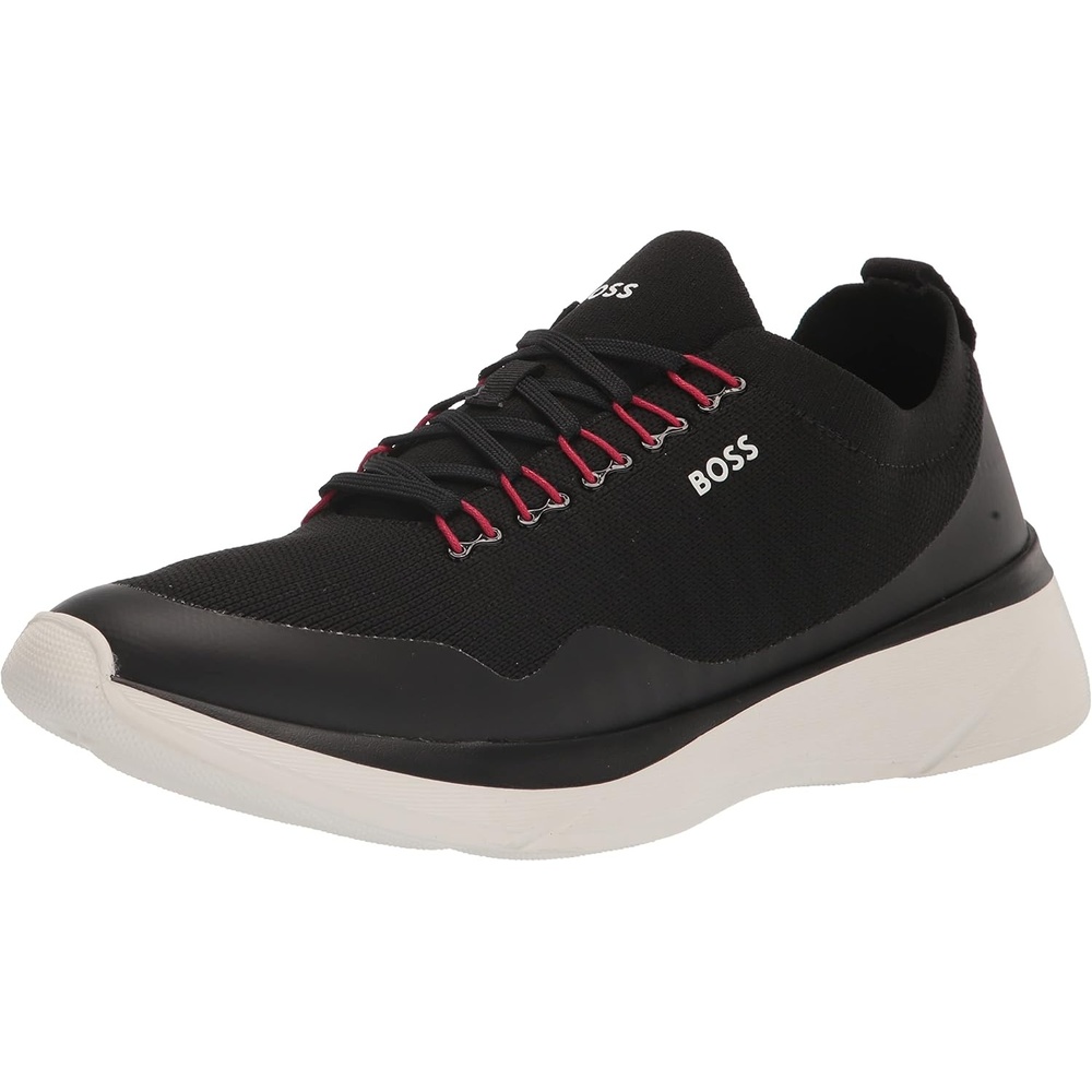 image:imageBOSS Mens Fly Mesh Lace Up SneakersBlack Coal