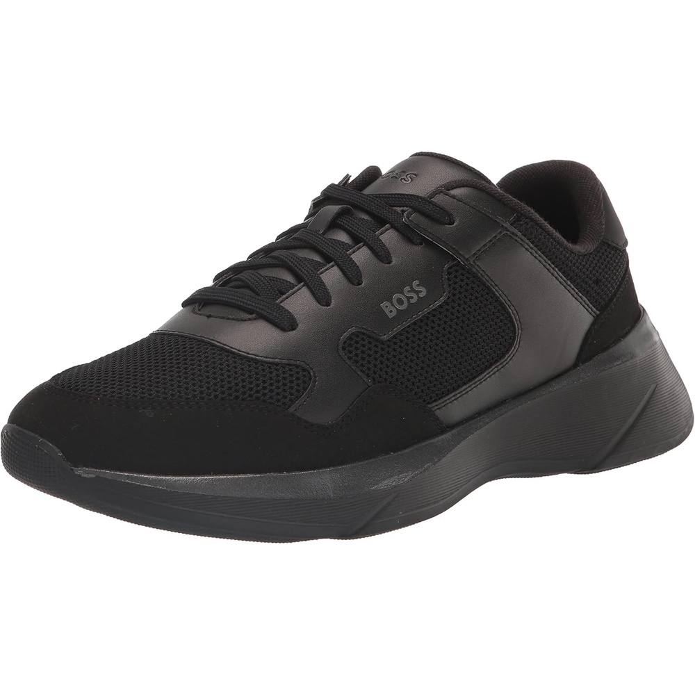 image:imageBOSS Mens Fly Mesh Lace Up SneakersBlack Fog
